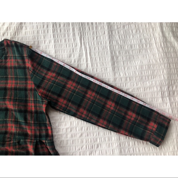 Plaid Long Sleeve Dress w Pockets & Button Cuffs - Picture 13 of 15